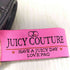ジューシークチュール JUICY COUTURE ブラックレザーミニバゲットショルダーバッグ レディース
