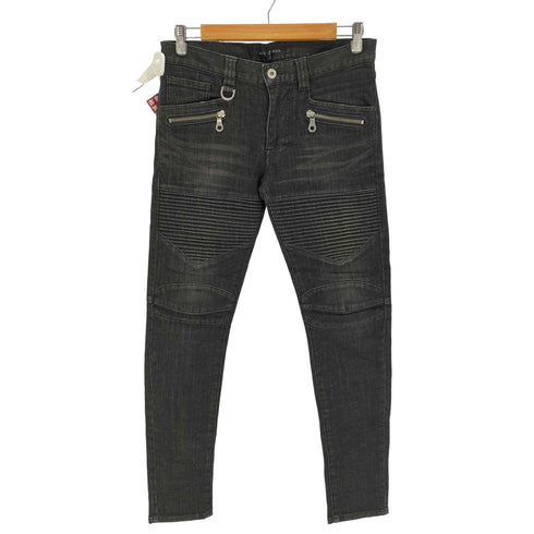 ノーアイディーブラック NO ID.BLACK ストレッチデニムライダーススキニーパンツ メンズ JPN:2