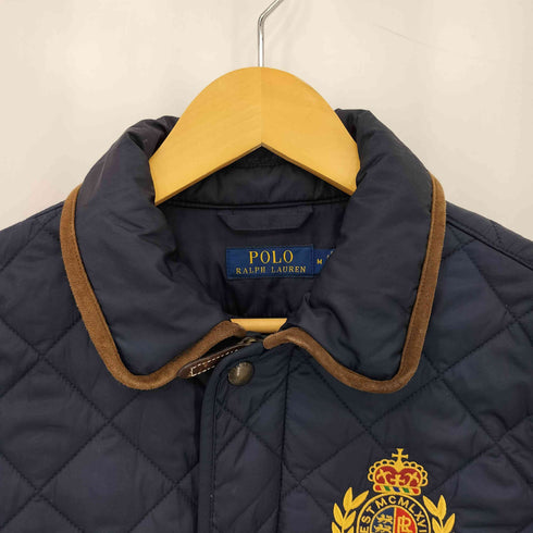 ポロラルフローレン POLO RALPH LAUREN ロゴワッペン ダブルジップ キルティングジャケット メンズ M