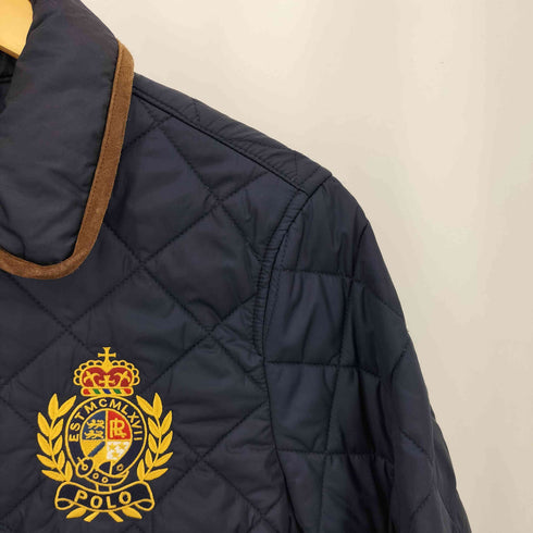 ポロラルフローレン POLO RALPH LAUREN ロゴワッペン ダブルジップ キルティングジャケット メンズ M
