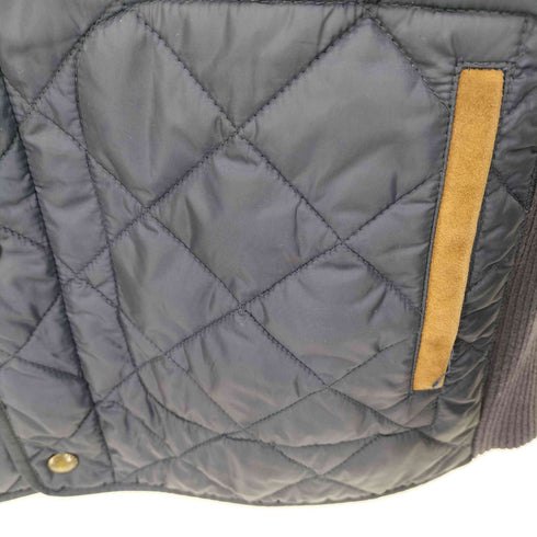 ポロラルフローレン POLO RALPH LAUREN ロゴワッペン ダブルジップ キルティングジャケット メンズ M