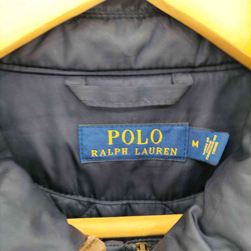 ポロラルフローレン POLO RALPH LAUREN ロゴワッペン ダブルジップ キルティングジャケット メンズ M