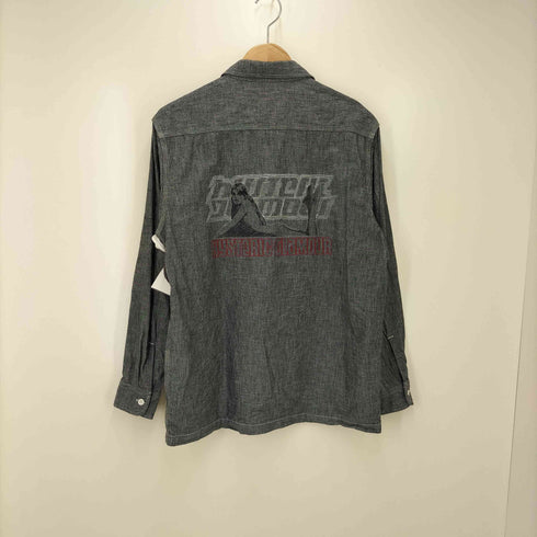 ヒステリックグラマー HYSTERIC GLAMOUR HYSTERIC BOX刺繍 シャンブレーワークシャツ メンズ import:M