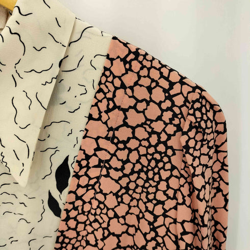 マルニ MARNI イタリア製 総柄 シルク ロングスリーブシャツ レディース 40