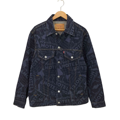 ヒステリックグラマー HYSTERIC GLAMOUR HYSTERIC MOTEL柄デニムジャケット メンズ JPN:M