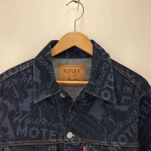 ヒステリックグラマー HYSTERIC GLAMOUR HYSTERIC MOTEL柄デニムジャケット メンズ JPN:M
