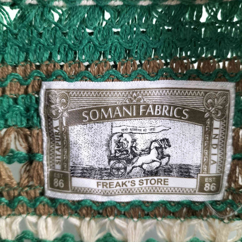 フリークスストア FREAKS STORE リラックスフィット 総柄レース マルチストライプ オープンカラーシャツ メンズ