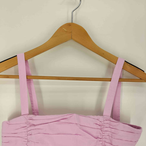 ザラ ZARA ティアード ポプリン パネルワンピース レディース import:M