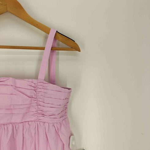 ザラ ZARA ティアード ポプリン パネルワンピース レディース import:M