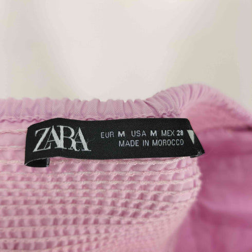 ザラ ZARA ティアード ポプリン パネルワンピース レディース import:M