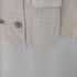 ザラ ZARA ツイード ノーカラージャケット レディース import:M
