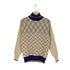 ハバーサックアタイア HAVERSACK ATTIRE cashmere カシミヤ100% アーガイルデザインセーター メンズ JPN:M