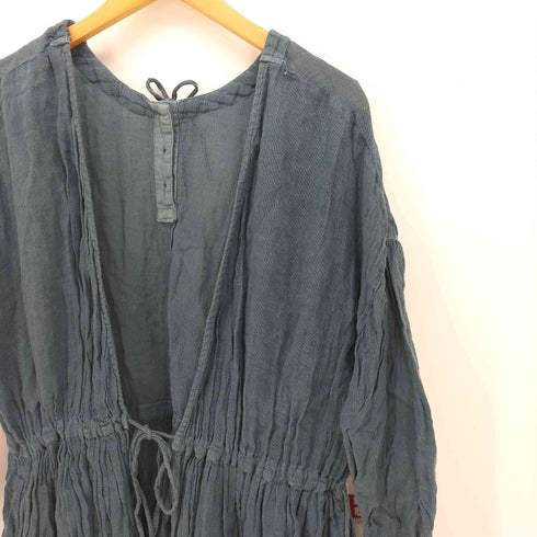 ネストローブ nest Robe リネンガーゼカシュクールワンピース レディース