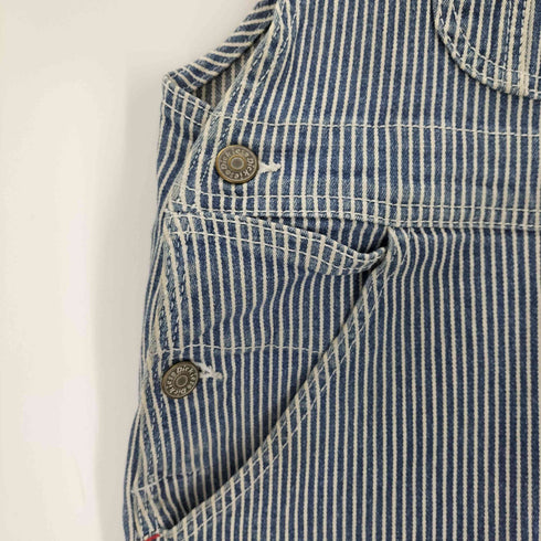 ディッキーズ Dickies ストライプ デニム オーバーオール レディース XS