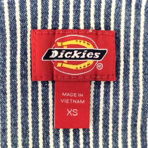 ディッキーズ Dickies ストライプ デニム オーバーオール レディース XS