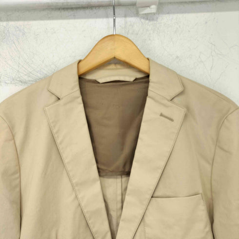 ボスヒューゴボス BOSS HUGO BOSS slim fit stretch コットン ノッチドラペル 2Bテーラードジャケット メンズ FR:44
