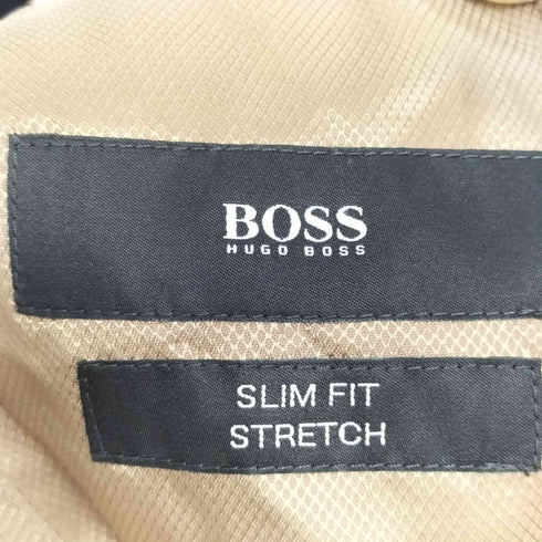 ボスヒューゴボス BOSS HUGO BOSS slim fit stretch コットン ノッチドラペル 2Bテーラードジャケット メンズ FR:44