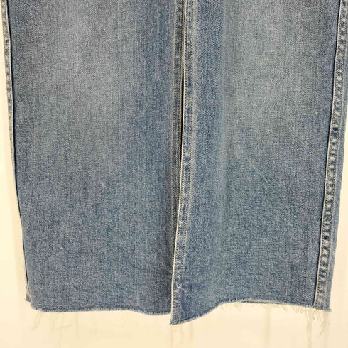 カルバンクラインジーンズ Calvin Klein Jeans カウレザーパッチ デニムロングスカート レディース W24
