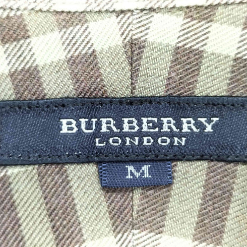 バーバリーロンドン BURBERRY LONDON チェック柄 コットン 長袖 ボタンダウンシャツ メンズ import:M