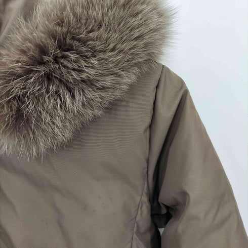 モンクレール MONCLER TANZ タンツ ファーフーデッド ジップアップ ダウンジャケット レディース