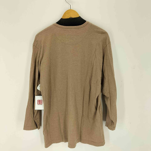 アクアスキュータム AQUASCUTUM 刺繍ロゴ ヘンリーネック カットソー メンズ L