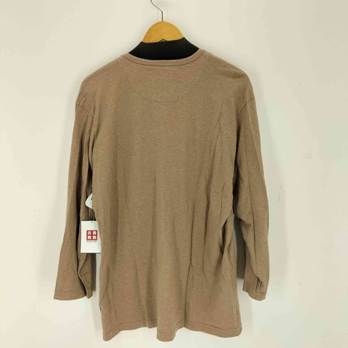 アクアスキュータム AQUASCUTUM 刺繍ロゴ ヘンリーネック カットソー メンズ L