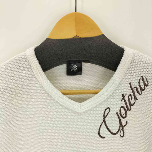GOTCHA 刺繍ロゴ Vネックカットソー メンズ S