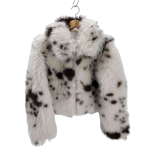 ザラ ZARA SHORT ANIMAL PRINT FAUX FUR JACKET ショート アニマル プリント フェイクファー ジャケット レディース import:S