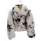 ザラ ZARA SHORT ANIMAL PRINT FAUX FUR JACKET ショート アニマル プリント フェイクファー ジャケット レディース import:S