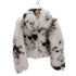 ザラ ZARA SHORT ANIMAL PRINT FAUX FUR JACKET ショート アニマル プリント フェイクファー ジャケット レディース import:S