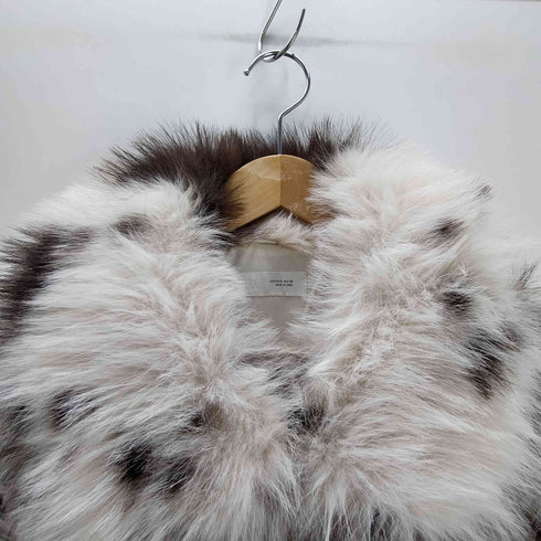 ザラ ZARA SHORT ANIMAL PRINT FAUX FUR JACKET ショート アニマル プリント フェイクファー ジャケット レディース import:S
