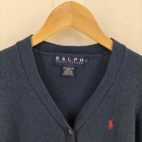 ラルフローレン RALPH LAUREN RALPH RALPH LAUREN ポニー刺繍 ウールニットカーディガン レディース import:S