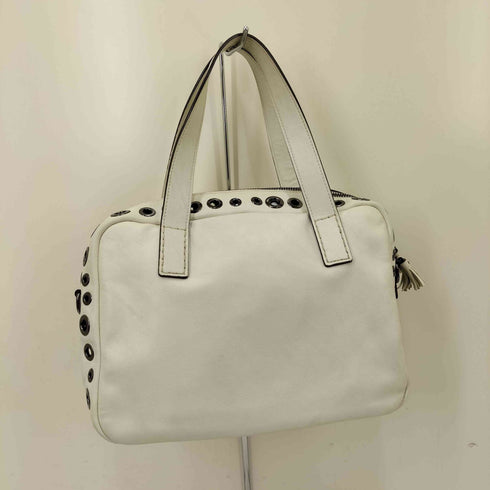 アニヤハインドマーチ ANYA HINDMARCH ハトメ レザーショルダーバッグ Y2K レディース