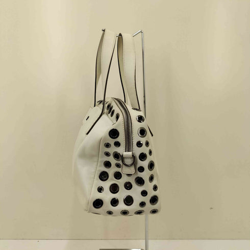 アニヤハインドマーチ ANYA HINDMARCH ハトメ レザーショルダーバッグ Y2K レディース