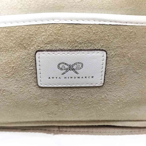 アニヤハインドマーチ ANYA HINDMARCH ハトメ レザーショルダーバッグ Y2K レディース