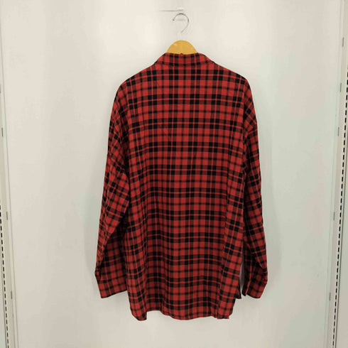 バレンシアガ BALENCIAGA I LOVE TECHINOエンブロイダリーチェックシャツ メンズ 40