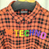 バレンシアガ BALENCIAGA I LOVE TECHINOエンブロイダリーチェックシャツ メンズ 40