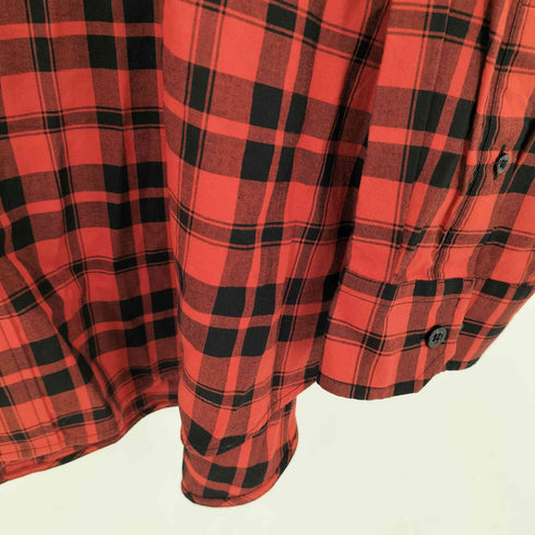 バレンシアガ BALENCIAGA I LOVE TECHINOエンブロイダリーチェックシャツ メンズ 40
