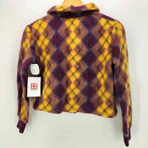 アーペーセー A.P.C. アーガイル柄 ウール フリース ジャケット レディース import:S