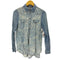 ディーゼル DIESEL 総柄 切替 デニムシャツ メンズ import:XS