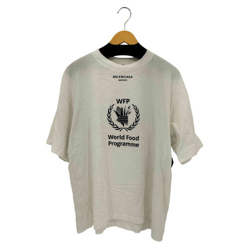 バレンシアガ BALENCIAGA world food programme フロント プリントクルーネック Tシャツ メンズ M