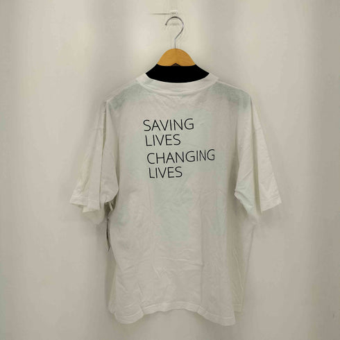バレンシアガ BALENCIAGA world food programme フロント プリントクルーネック Tシャツ メンズ M
