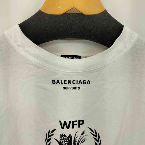 バレンシアガ BALENCIAGA world food programme フロント プリントクルーネック Tシャツ メンズ M