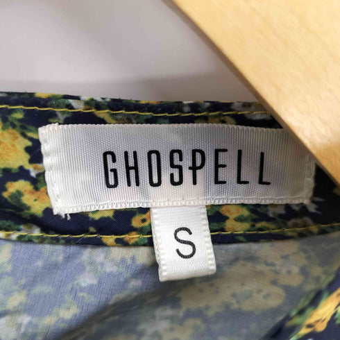 ゴスペル GHOSPELL タックスリーブ 花柄 ブラウス レディース JPN:S