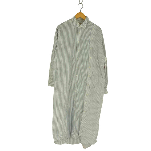 ナナナナサーカ 77circa circa make double placket shirt one-piece ストライプ シャツ ワンピース レディース