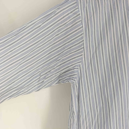ナナナナサーカ 77circa circa make double placket shirt one-piece ストライプ シャツ ワンピース レディース