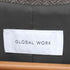 グローバルワーク GLOBAL WORK 軽やかストレッチ襟2WAYコート ブラウンミニヘリボーン ウーリーテック メンズ JPN:M