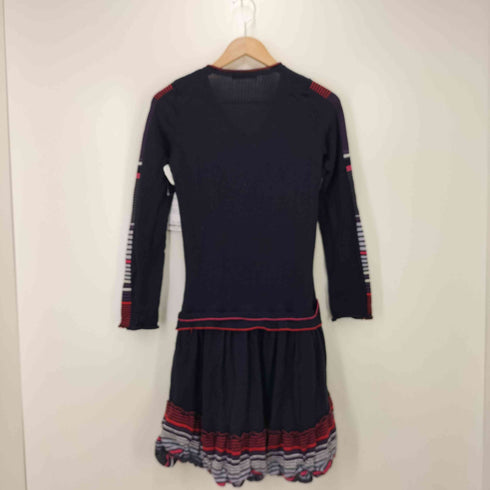マリテフランソワジルボー MARITHE FRANCOIS GIRBAUD ニットフリルワンピース Y2K レディース JPN:S