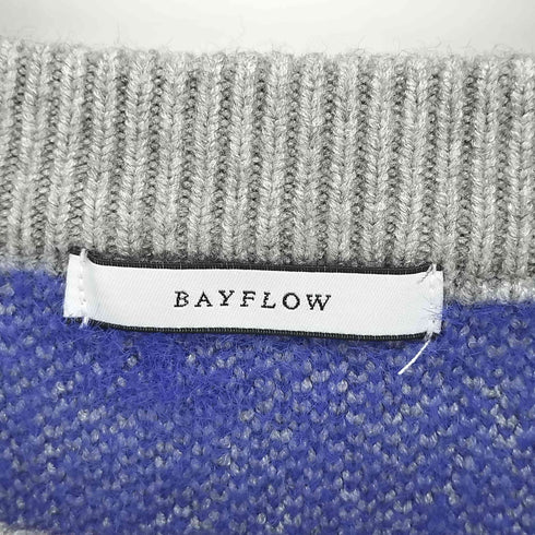ベイフロー BAYFLOW フラワージャガードニット メンズ FREE