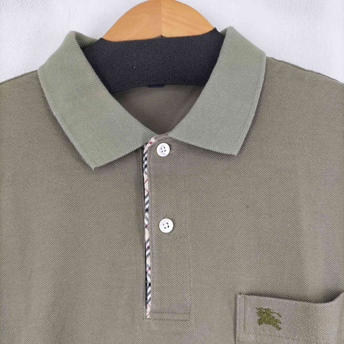 バーバリーロンドン BURBERRY LONDON ノバチェックデザイン S/S ポロシャツ メンズ import:L